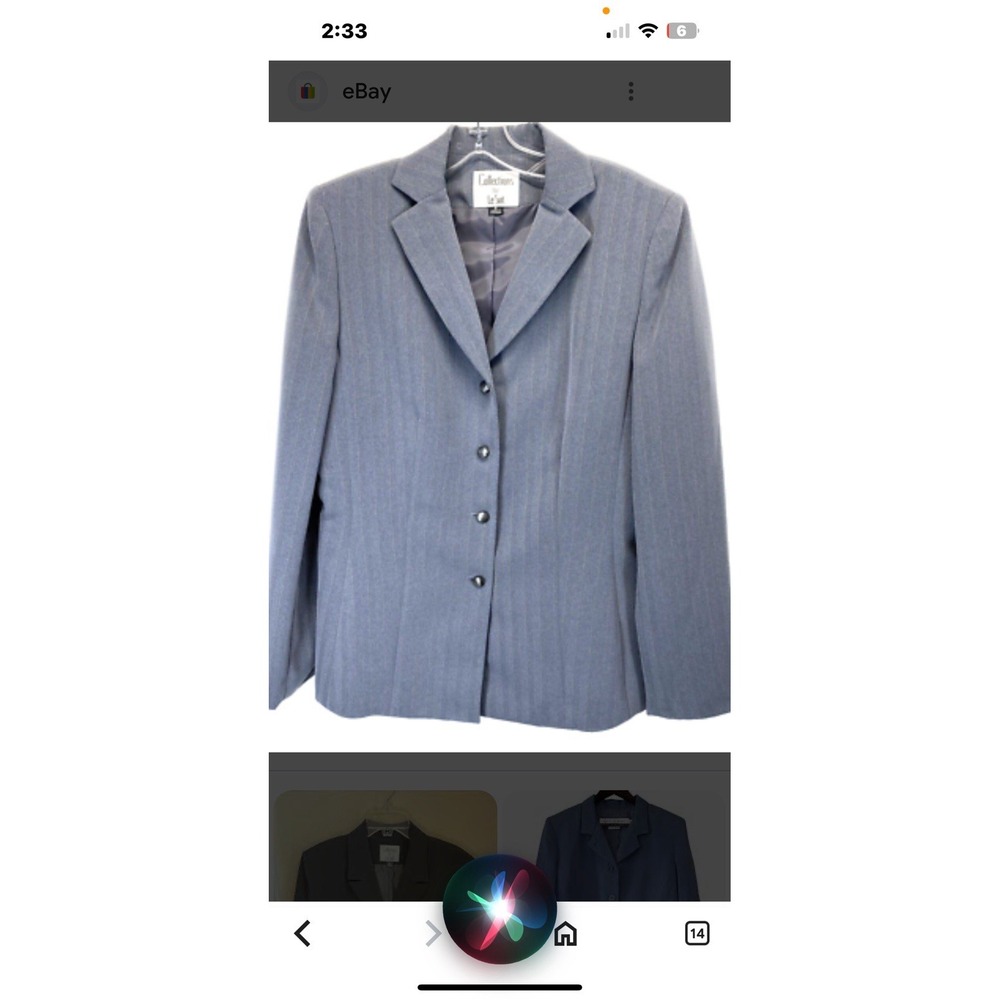 Le Suit Size 12 Blazer Women's Jacket Suit Separate Gray New